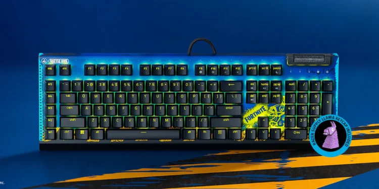 Voici le Clavier Razer BlackWidow V4 X Fortnite Edition !