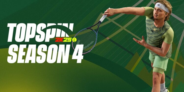 TopSpin 2K25 : La Saison 4 emmène les joueurs au Rolex Paris Masters et aux Nitto ATP Finals avec Alexander Zverev !