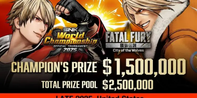 SNK World Championship 2025 : un tournoi à 2,5 M$ sur Fatal Fury !