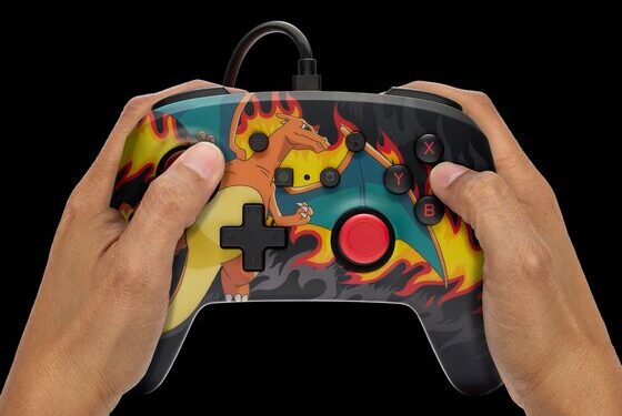 Présentation de la manette PowerA améliorée pour Nintendo Switch version dracaufeu !