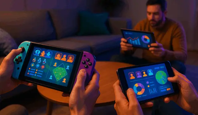 appareils de jeu portables dans le secteur des jeux en ligne