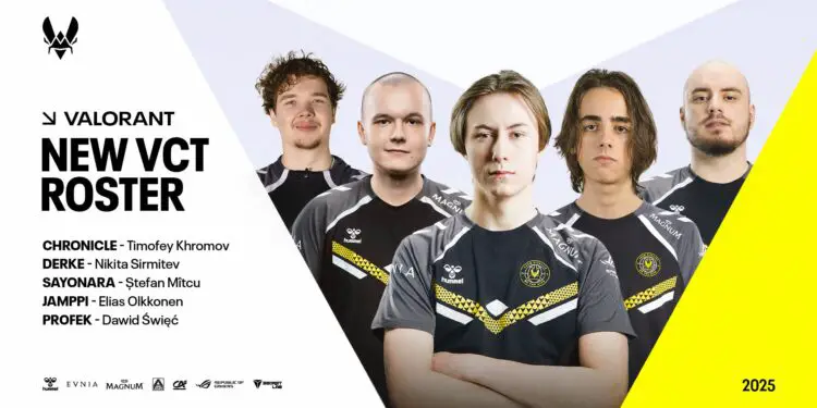 Vitality dévoile son nouveau roster VCT EMEA