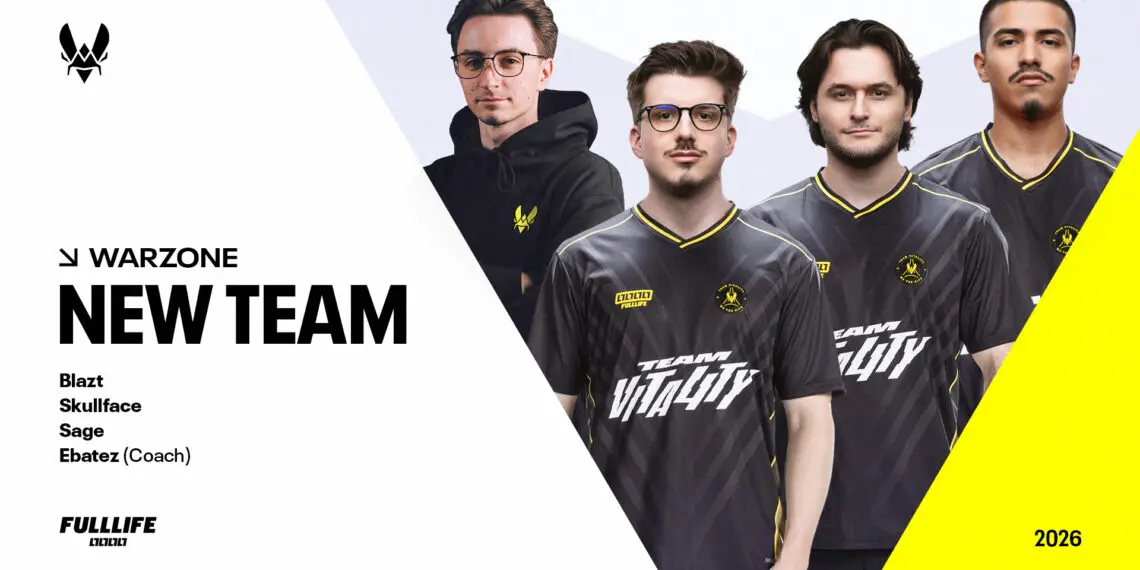 Vitality dévoile ses rosters sur Warzone, PUBG et CrossFire